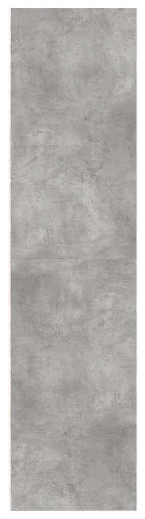Roupeiro 100x50x200 cm derivados de madeira cinzento cimento
