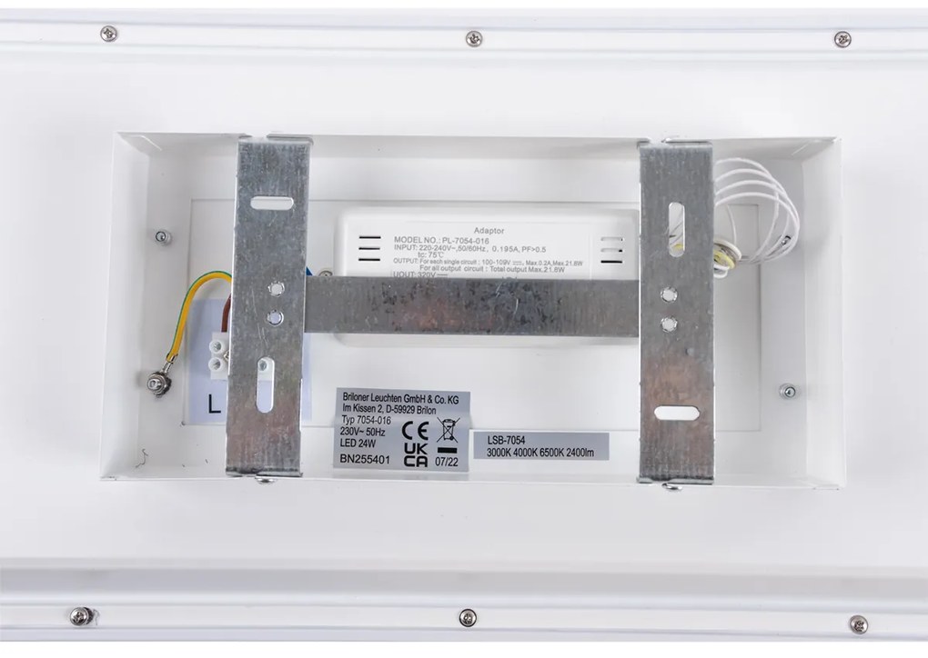 Painel LED moderno branco 100 cm com LED Dim to Warm RGB - Gees Moderno