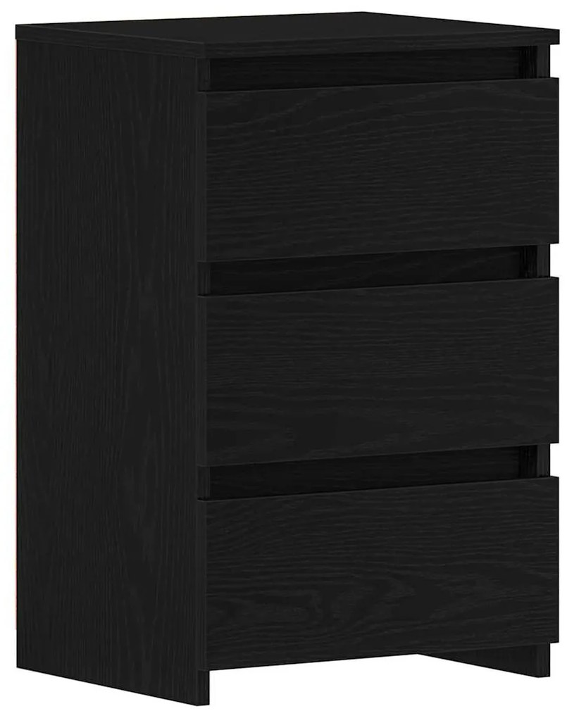 Cômodas de cabeceira vidaXL 2 pcs Carvalho Preto 40x35x62,5 cm Madeira