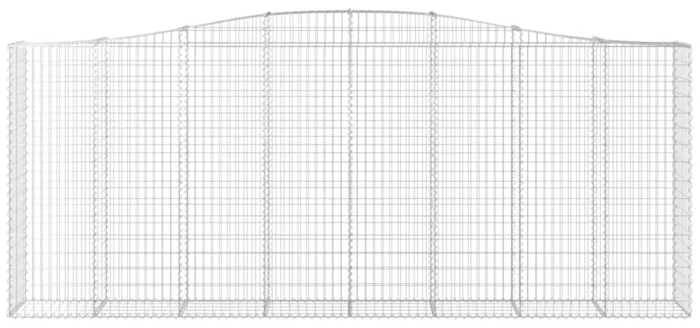 Cestos gabião arqueados 2pcs 400x50x160/180cm ferro galvanizado