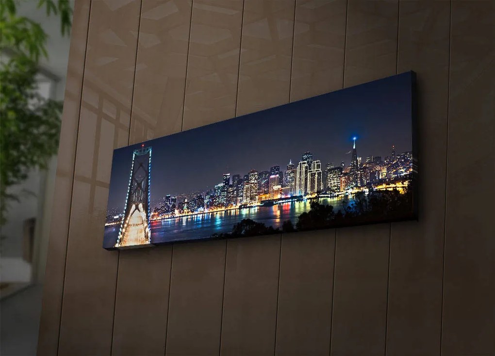 **** Pintura Decorativa em Tela com LED 3090IACT-37 – Multicolor – 30