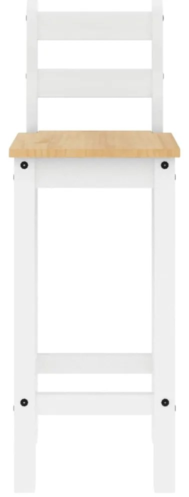 5 pcs conjunto de bar pinho maciço branco