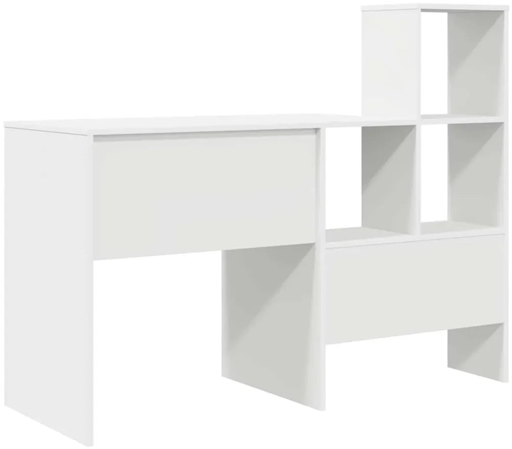 Mesa com gaveta Branco 131.5 x 50 x 106.5 cm Madeira processada