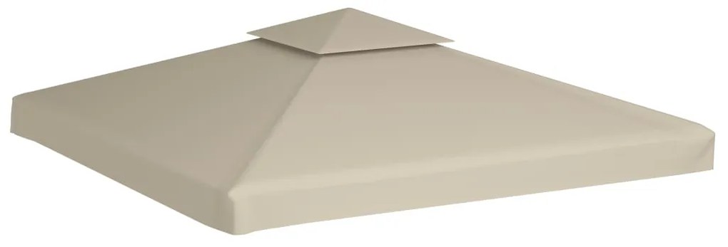 Cobertura de substituição p/ gazebo 310 g/m² bege 3x3 m