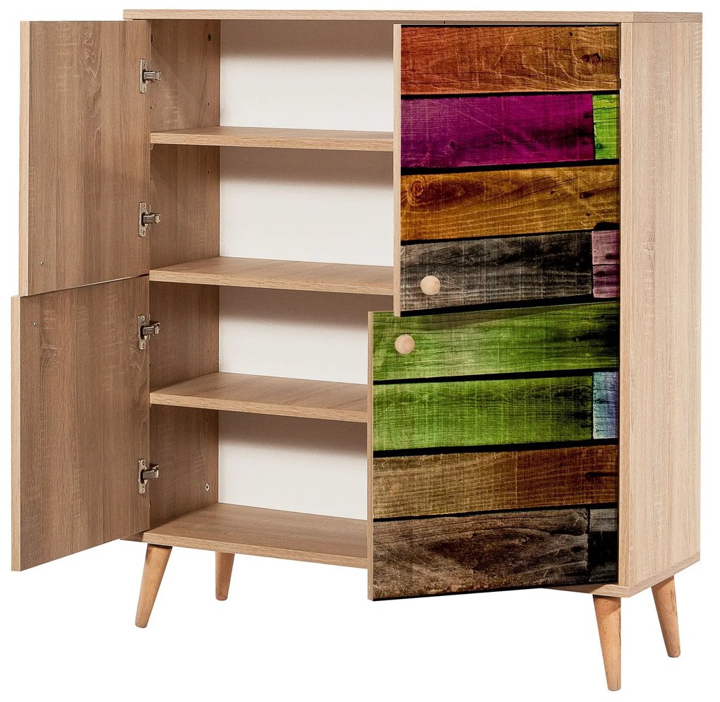 Conjunto de Mobiliário de Entrada Multilux – Sonomo Green – Sapateira: