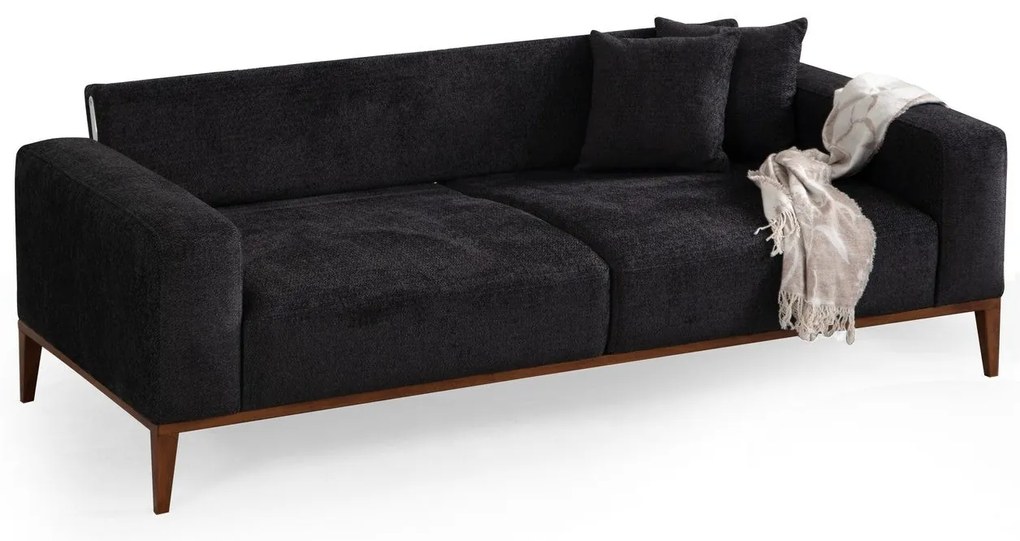Sofá-cama de 3 Lugares Sinor – Antracite – 225x92x75 cm