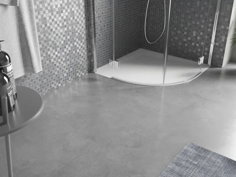 Mexen Bert base de duche semicircular SMC 80 x 80 cm, branco - 4KR108080