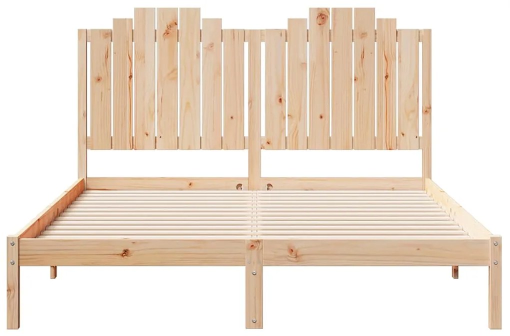 Cama extra longa sem colchão 140x220 cm madeira maciça