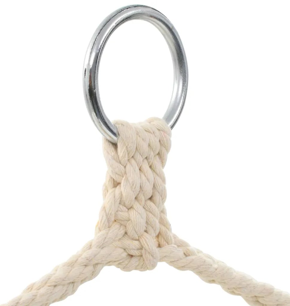Cadeira de baloiçar/rede grande tecido branco creme