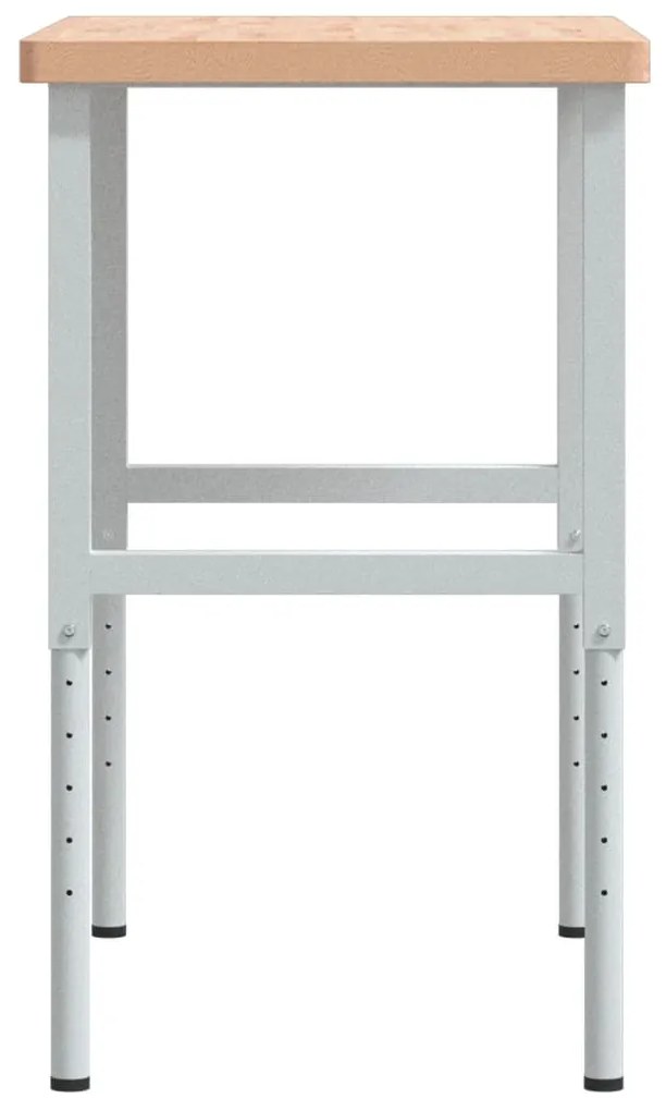 Bancada retangular 100x60x(73-99,5) cm madeira de faia maciça