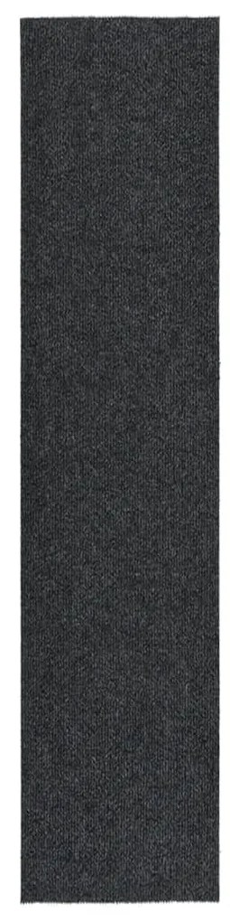 vidaXL Tapete/passadeira de entrada 100x450 cm antracite