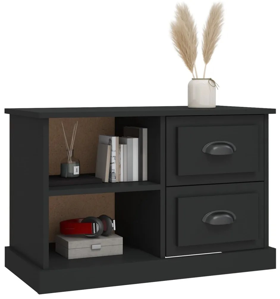 Móvel de TV 73x35,5x47,5 cm derivados de madeira preto