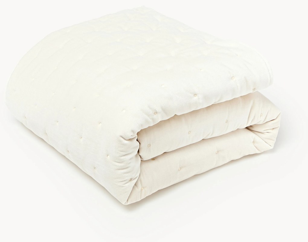 Quilted Velvet Bedspread Cheryl