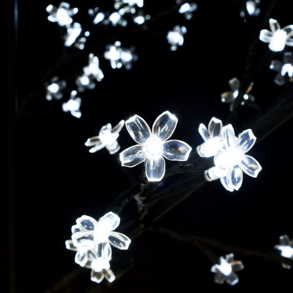 Árvore de Natal 200 LED flor cerejeira luz branco frio 180 cm