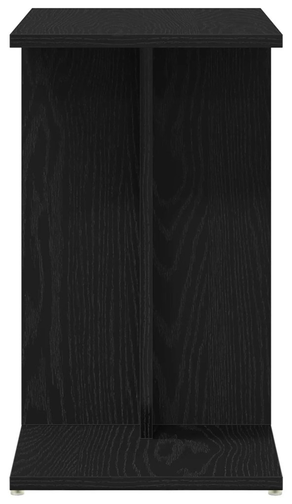 Mesa de Apoio vidaXL Preta em Madeira de Carvalho 50x30x50 cm