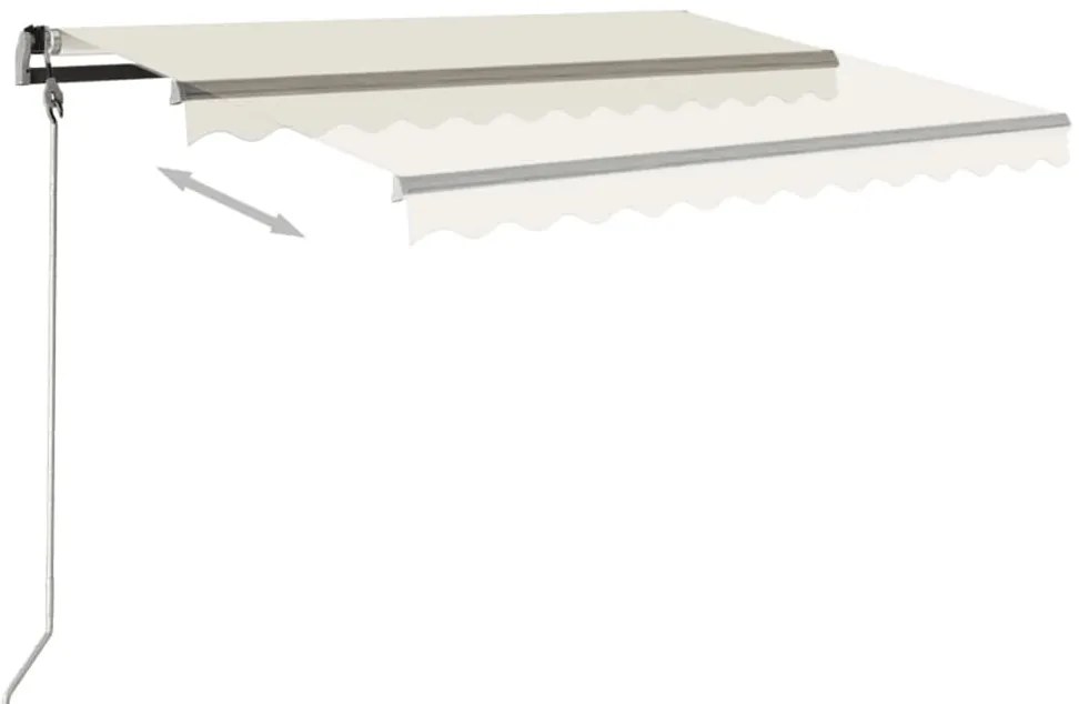 Toldo automático independente 450x300 cm cor creme