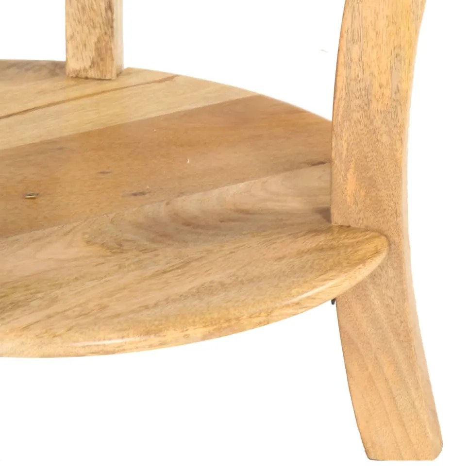 Mesa de apoio 37x37x61 cm madeira de mangueira maciça