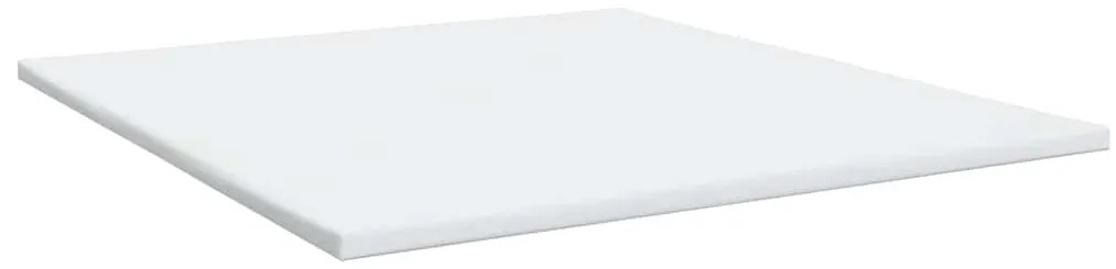 Cama com molas/colchão 200x200 cm tecido azul