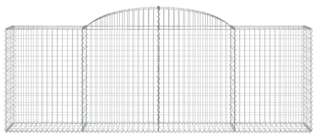 Cestos gabião arqueados 8pcs 300x50x100/120cm ferro galvanizado