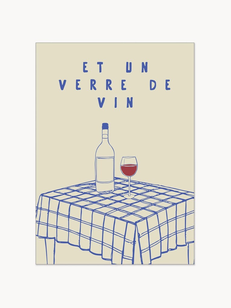 Póster Et Un Verre de Vin