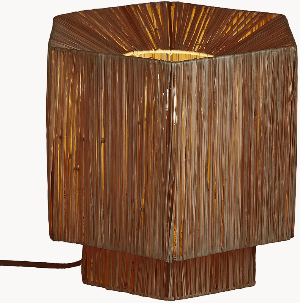 Candeeiro de mesa em ráfia Panama