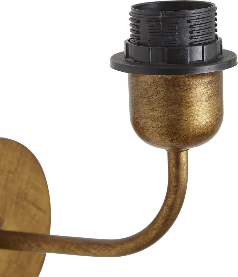 Candeeiro de parede vintage dourado sem abajur - Matt