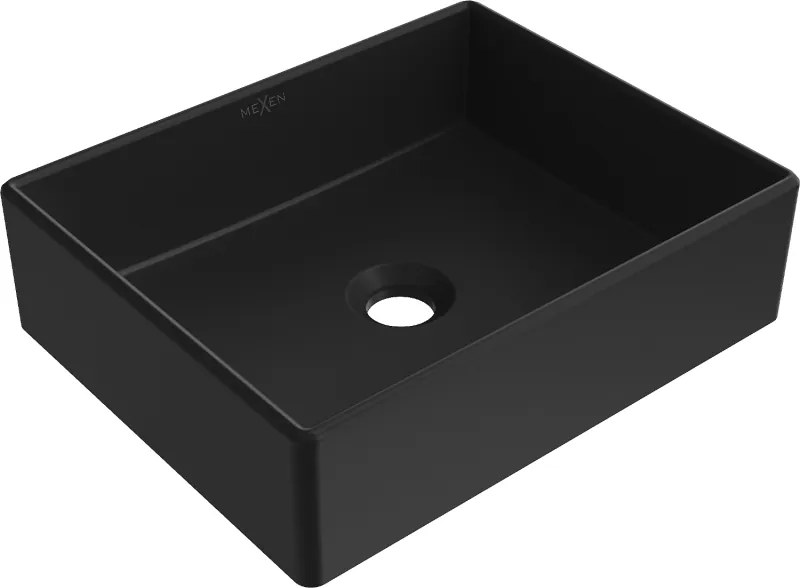 Mexen Goya lavatório de bancada 40 x 32 cm, preto mate - 22184085