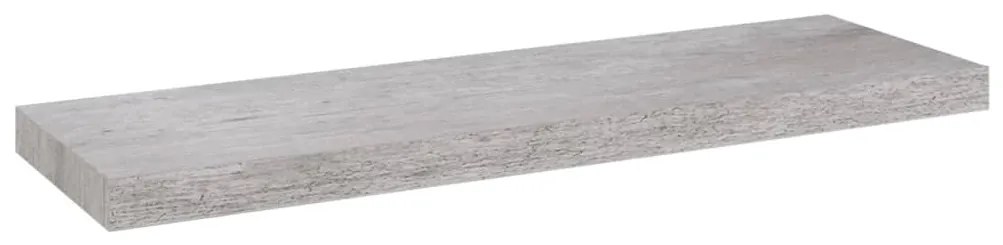 Prateleiras de parede 2 pcs 80x23,5x3,8cm MDF cinzento-cimento
