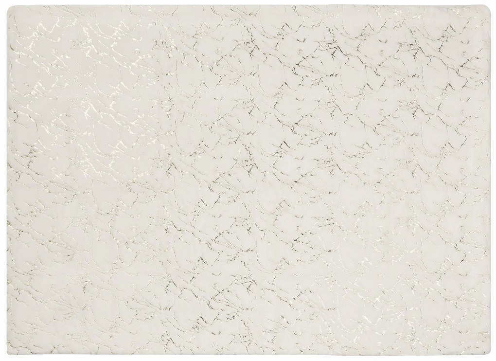 Cobertor creme e dourado 130 x 180 cm GODAVARI  Beliani