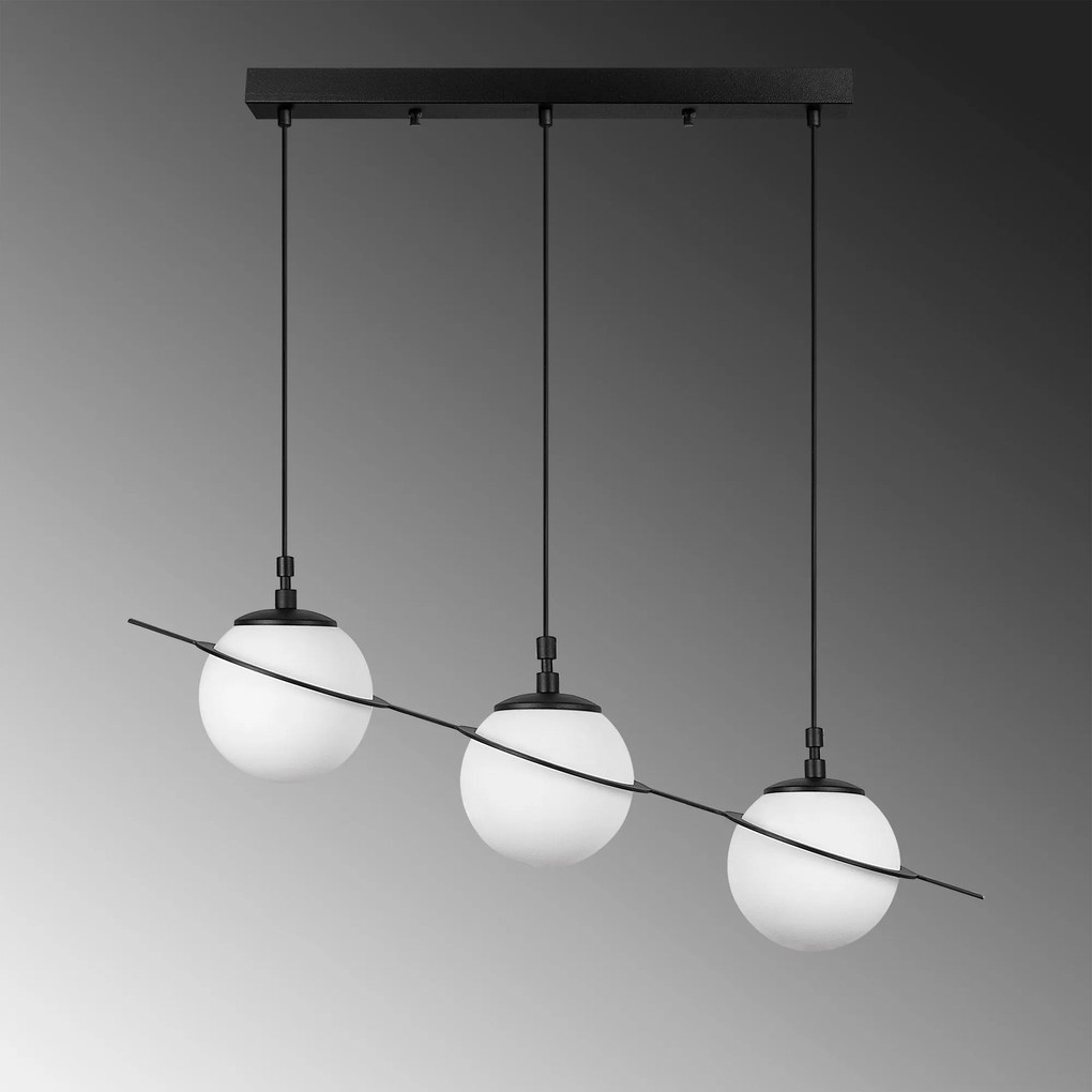 Candeeiro de Teto Hug – Preto – 76 x 167 x 17 cm