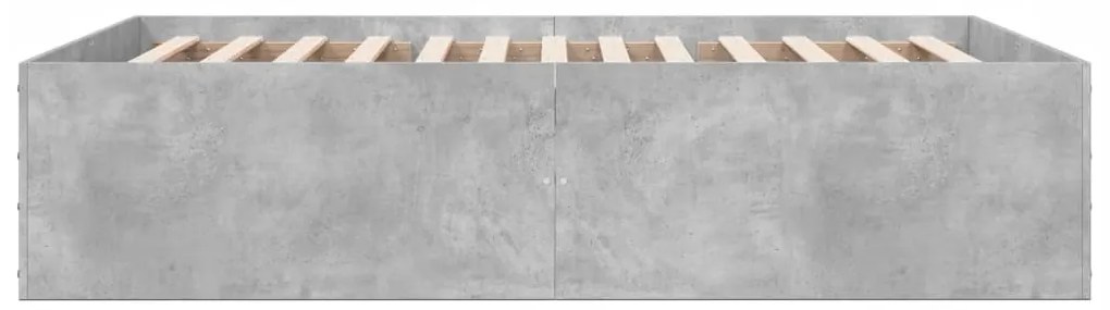 Estrutura de cama 120x190 cm derivados de madeira cinza cimento