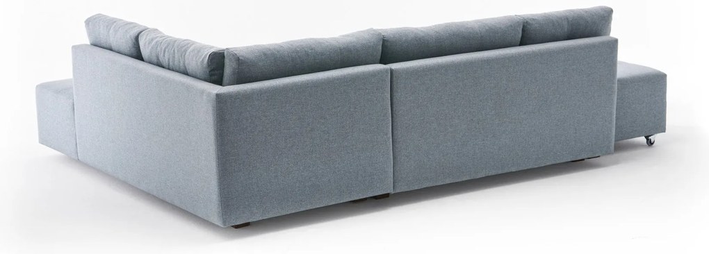 Sofá-Cama de Canto Manama – Azul Claro – 280 x 85 x 206 cm