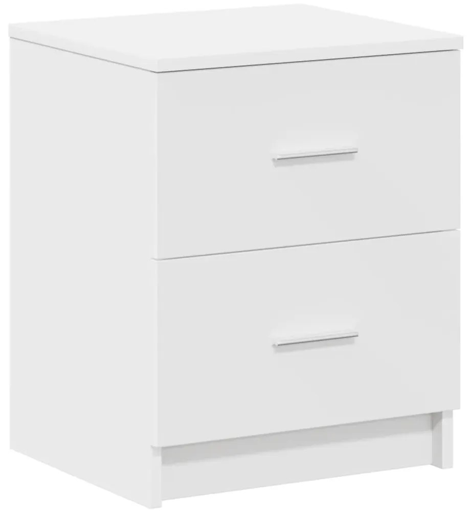 Mesas de cabeceira 2 pcs com 2 gavetas 40x36x50 cm branco