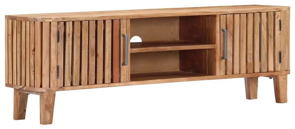Móvel de TV 130x30x45 cm madeira de acácia maciça