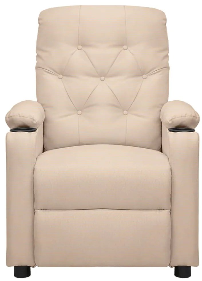 Poltrona elevatória tecido cor creme