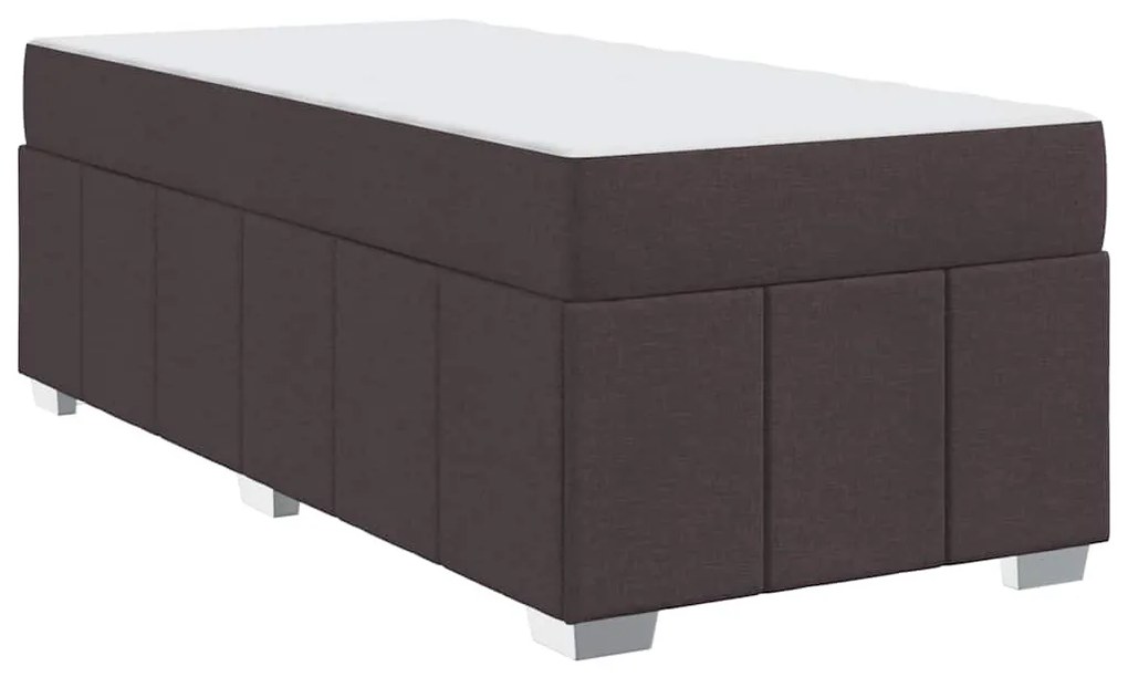 Estrutura da Cama Castanho escuro 90 x 190 cm tecido