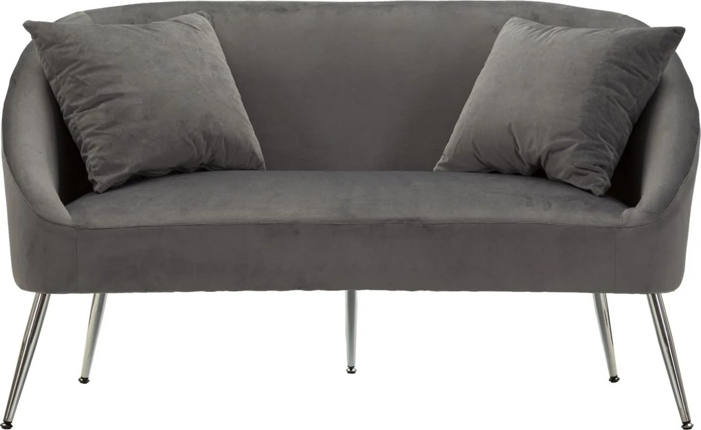 SOFÁ COM ALMOFADAS CINZENTO 137X69X79 CM