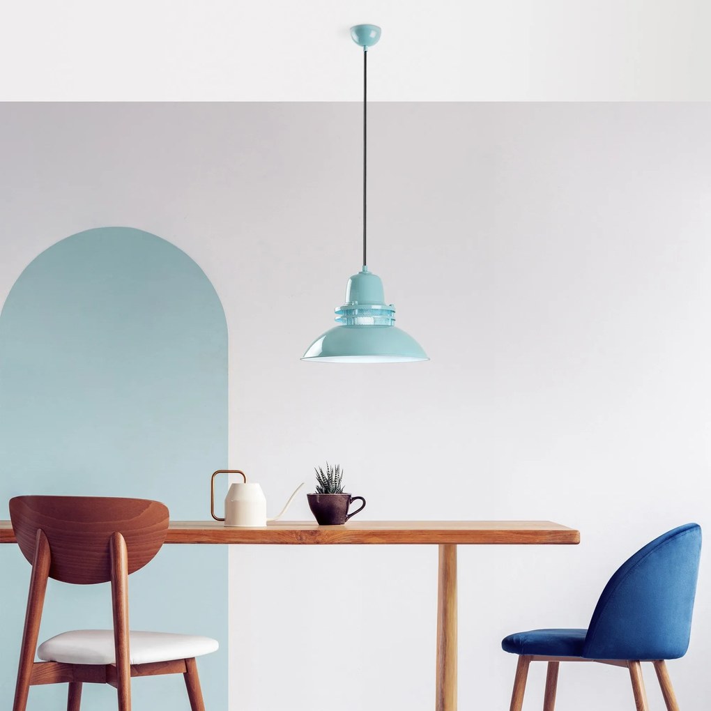 Candeeiro Suspenso com Altura Ajustável – Tibet Turquoise – Turquesa –