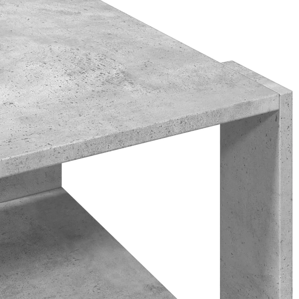 Mesa de centro 51,5x51,5x30 cm derivados madeira cinza-cimento