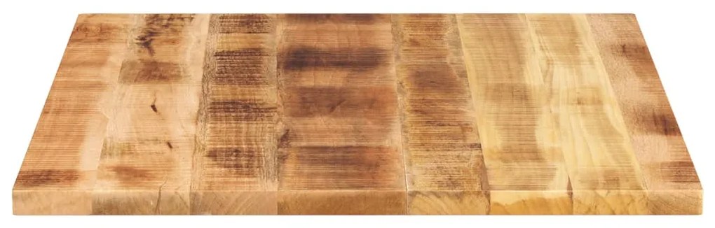 Tampo de mesa retangular 100x80x2,5 cm mangueira áspera maciça