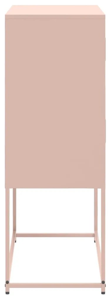 Aparador 68,5x38,5x107 cm aço rosa