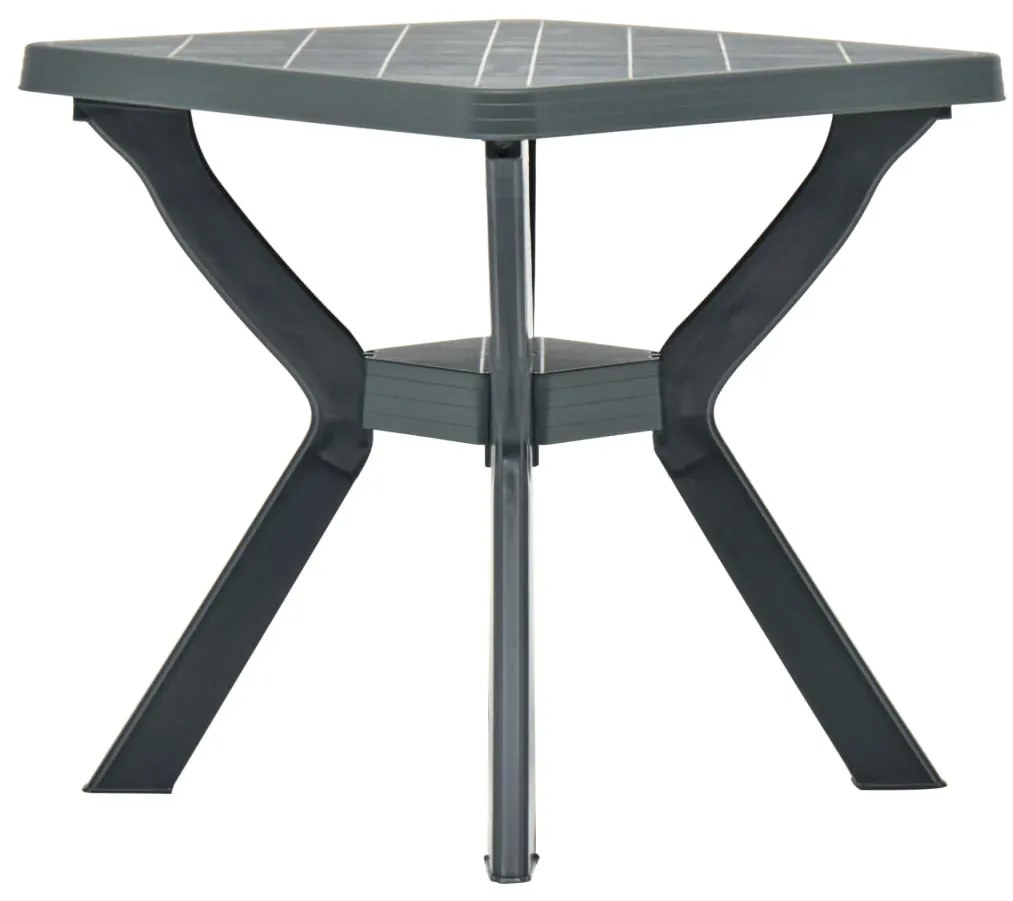 Mesa de bistrô 70x70x72 cm plástico verde