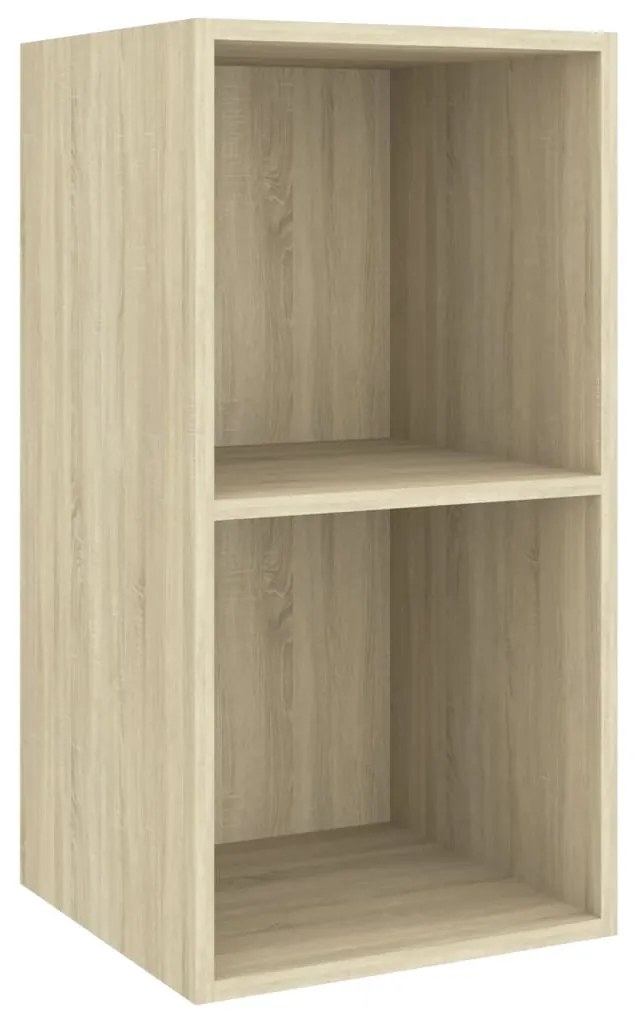 Conjunto móveis de TV 4 pcs madeira processada carvalho sonoma
