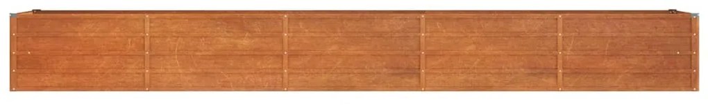 Canteiro de jardim 400x80x45 cm aço corten cor enferrujado