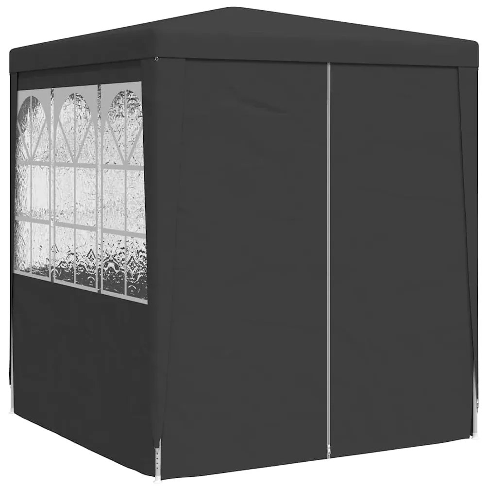 Tenda festas com paredes laterais 2x2m 90g/m² antracite