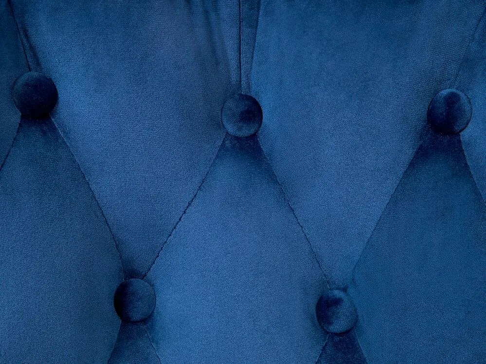 Cadeira de escritório em veludo azul marinho PARRISH Beliani