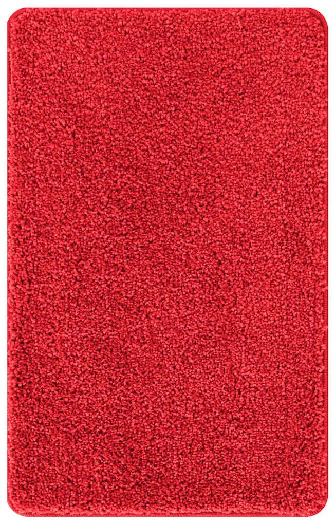 Conjunto de Tapetes de Banho 3 Peças VidaXL Vermelho Polipropileno Ant