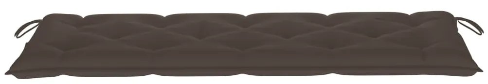 Banco de jardim empilhável c/ almofadão 159 cm teca maciça