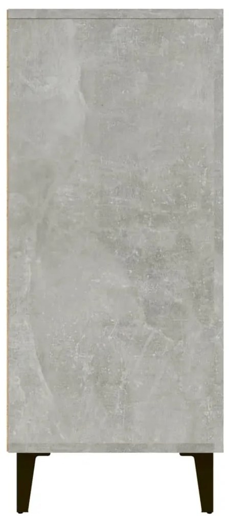 Aparador 90x34x80 cm madeira processada cinza cimento
