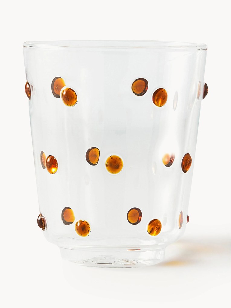 Copos em vidro de borossilicato artesanais Nob, conjunto de 2